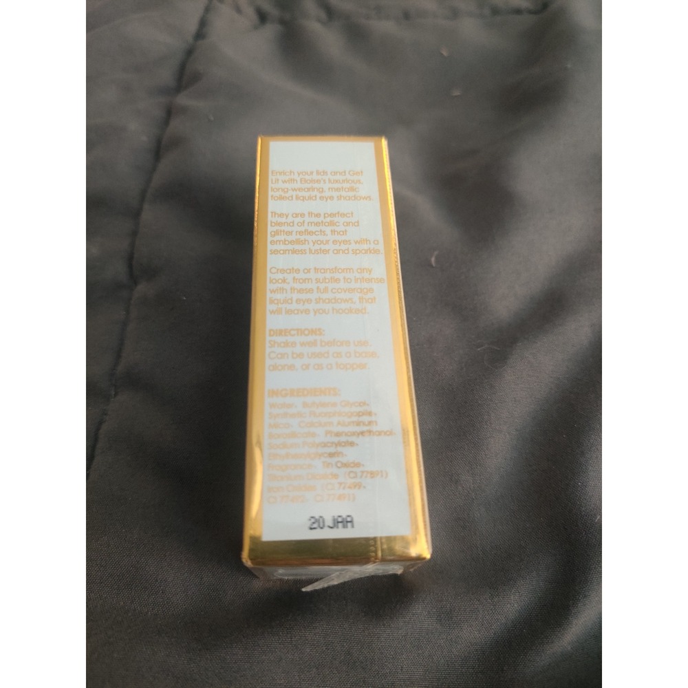 Eloise Beauty Get Lit Metallic Foiled Liquid Eye Shadow Pure Gold 10g 0.35oz New - Picture 4 of 4